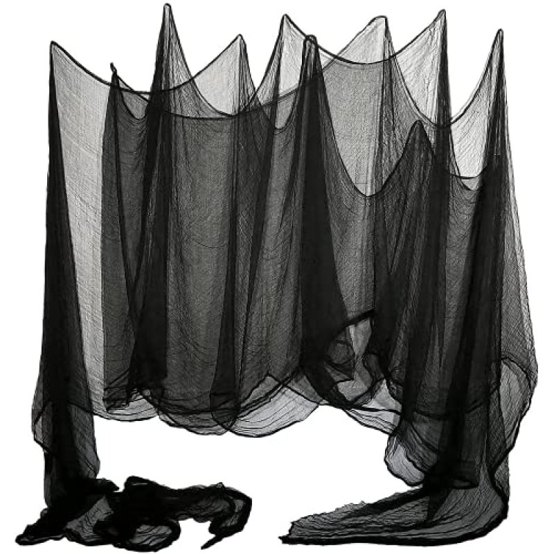 LessMo Halloween Scary Gauze, 2x5m Black…