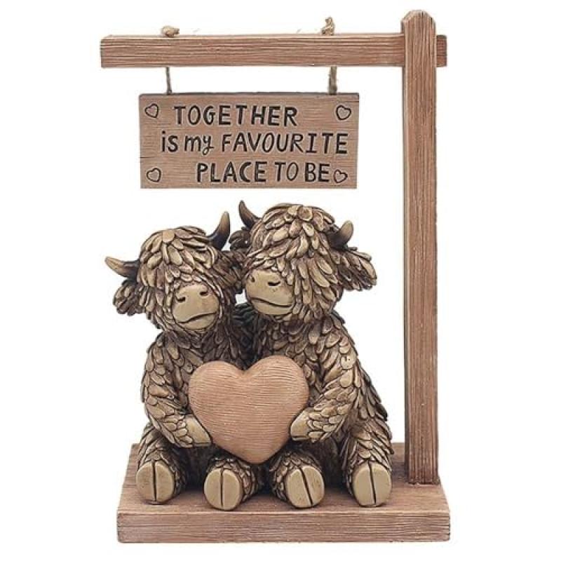 Lesser & Pavey Hughie Highland Cow Figurine