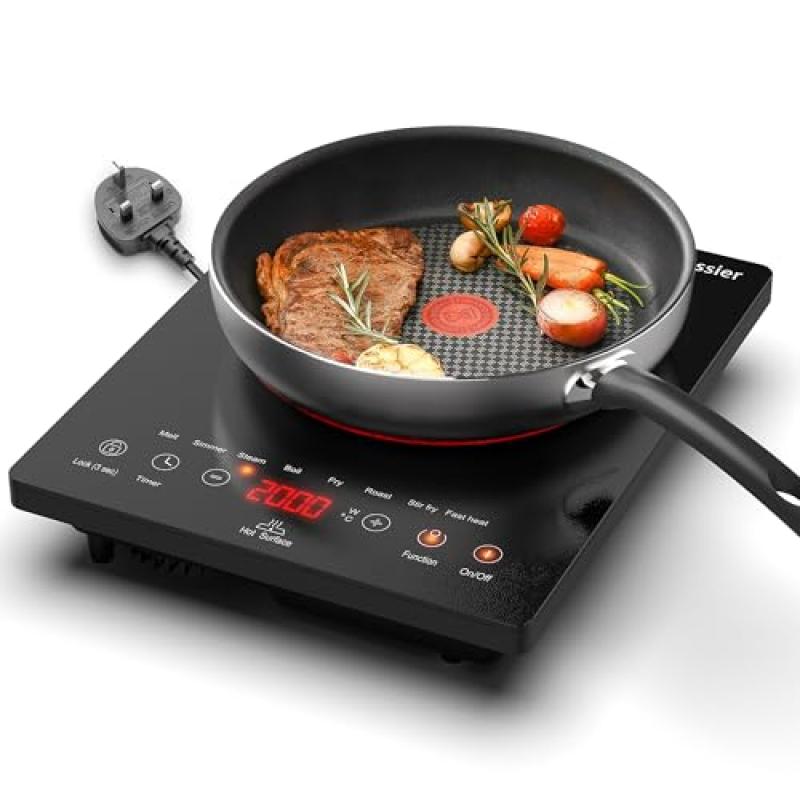 Jessier Portable Ceramic Hob with 9 Power Levels