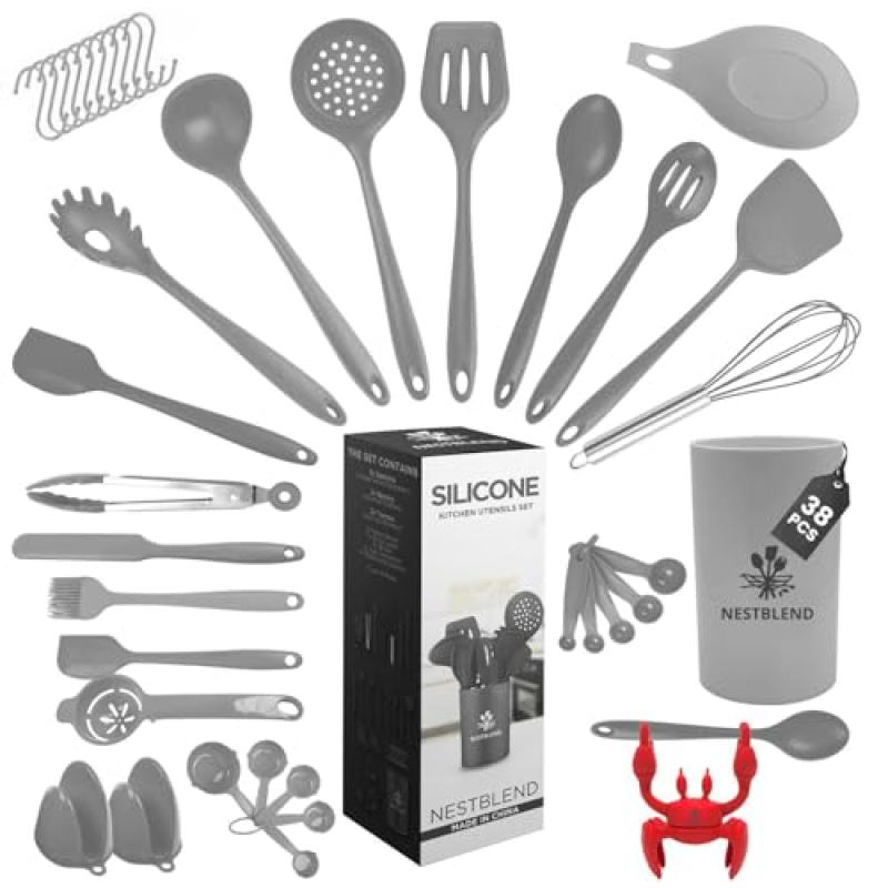 NestBlend Kitchen Utensils Set - 38 Pieces