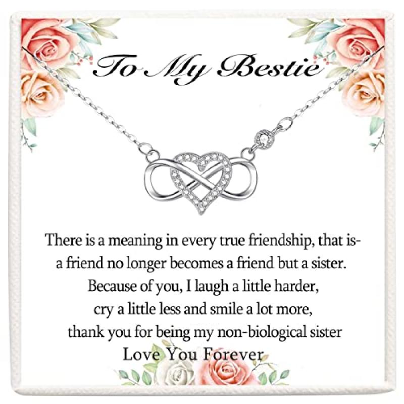 VOSAP Best Friend Necklace Infinity Heart