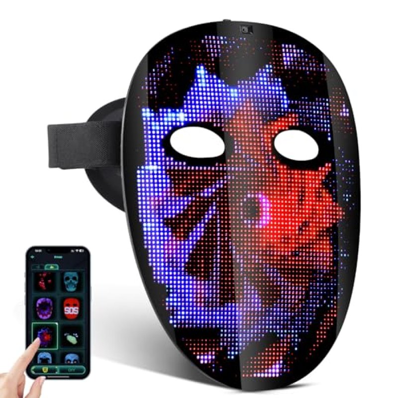 LED Gesture-Sensing Face Mask
