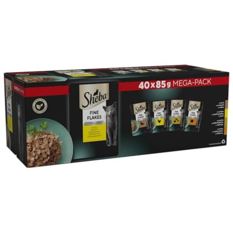 SHEBA Wet Cat Food Poultry Mega Pack