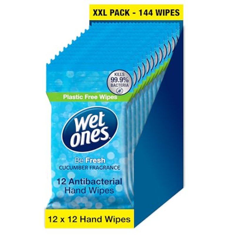 Wet Ones Antibacterial Hand Wipes - 144 Wipes