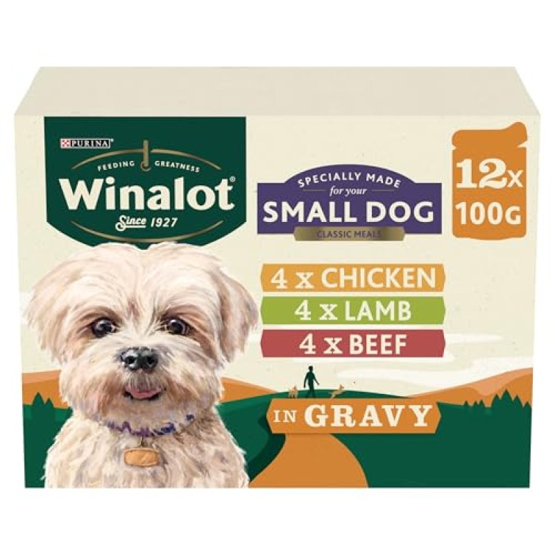WINALOT Wet Dog Food for Small Dogs