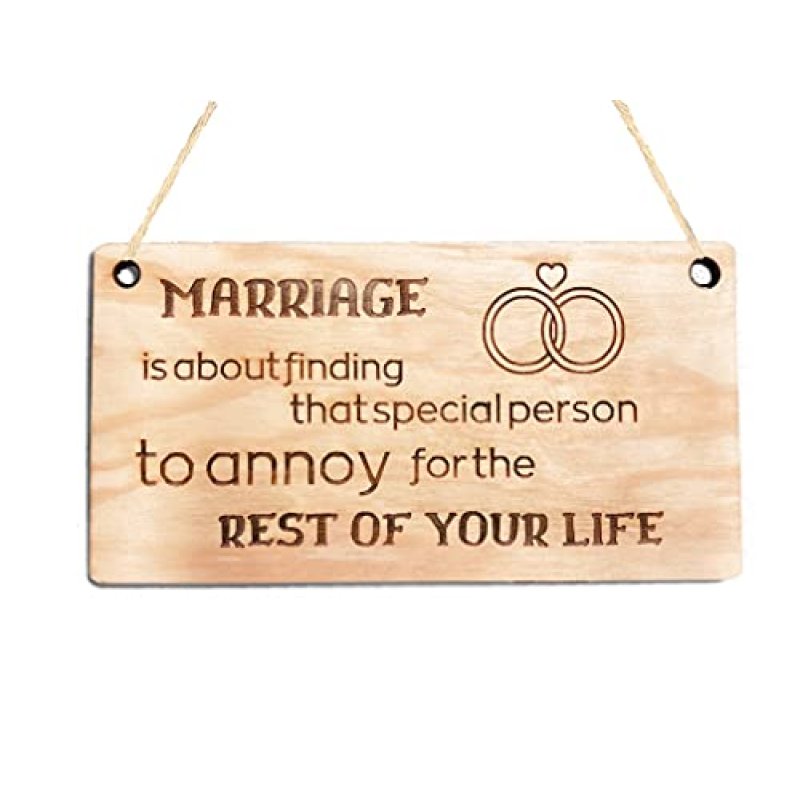 Pet-Jos Marriage Hanging Hours Sign Decor Gift…