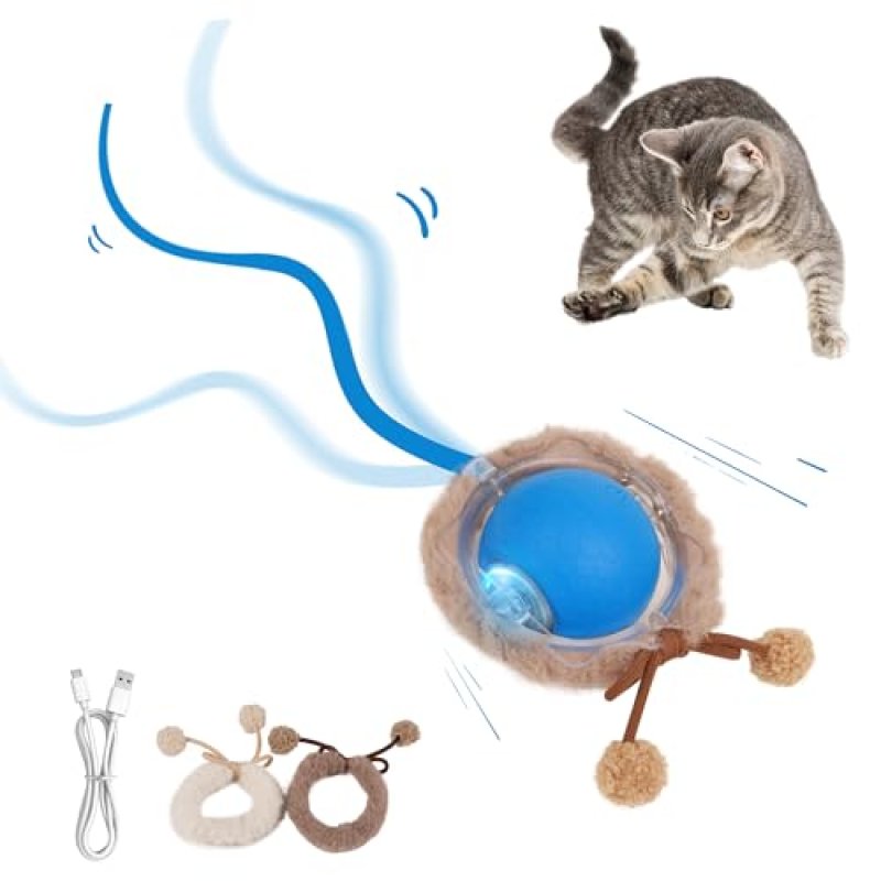 Pet Prime Interactive Cat Ball Toy USB…