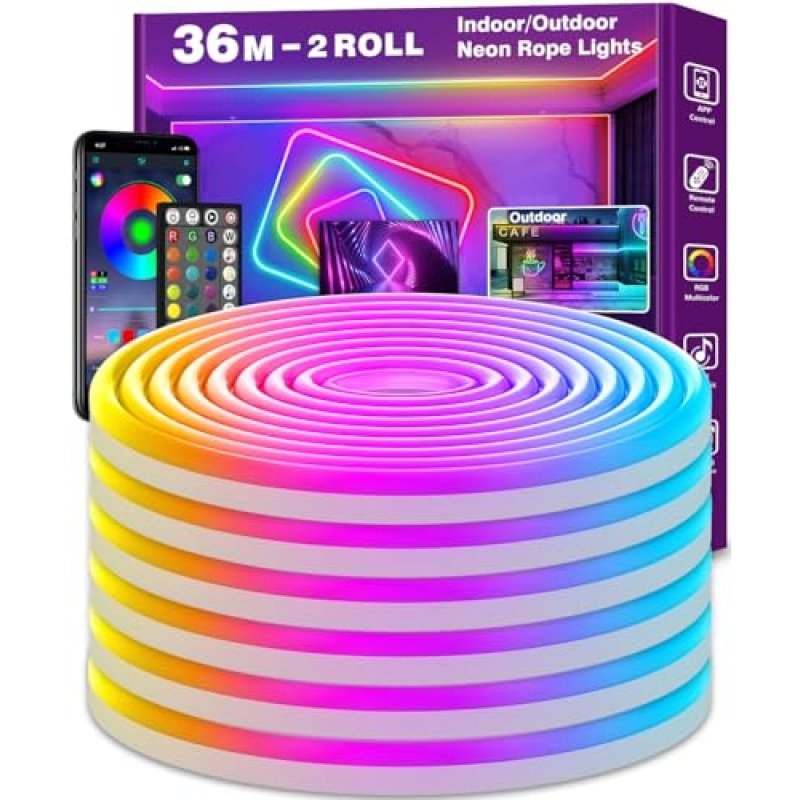 Letianpai LED Neon Rope Lights