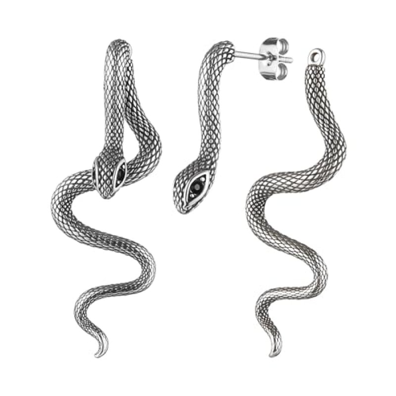 GAUEIOUR Retro Snake Stud Earrings