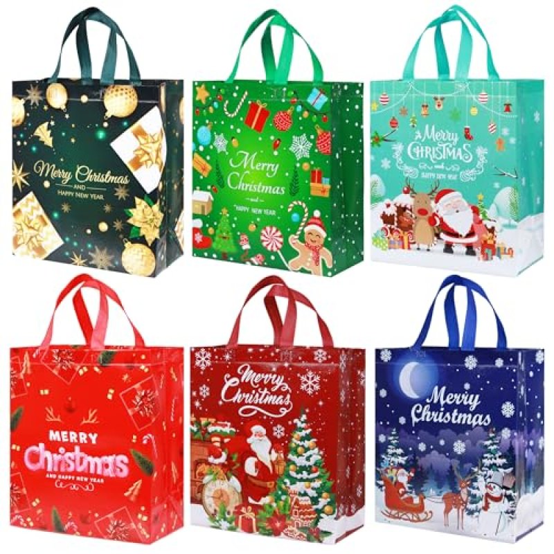 Reusable Christmas Tote Bags