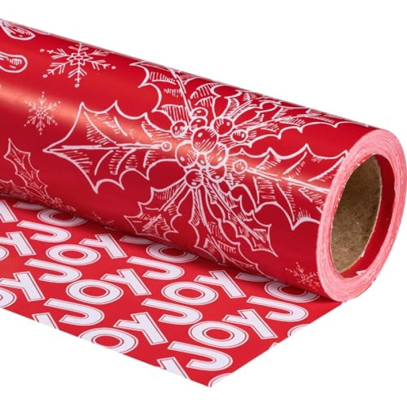 RUSPEPA Reversible Wrapping Paper Roll -…