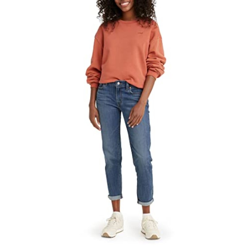 Levi's Women's Mid Rise Boyfriend Jeans, Lapis…
