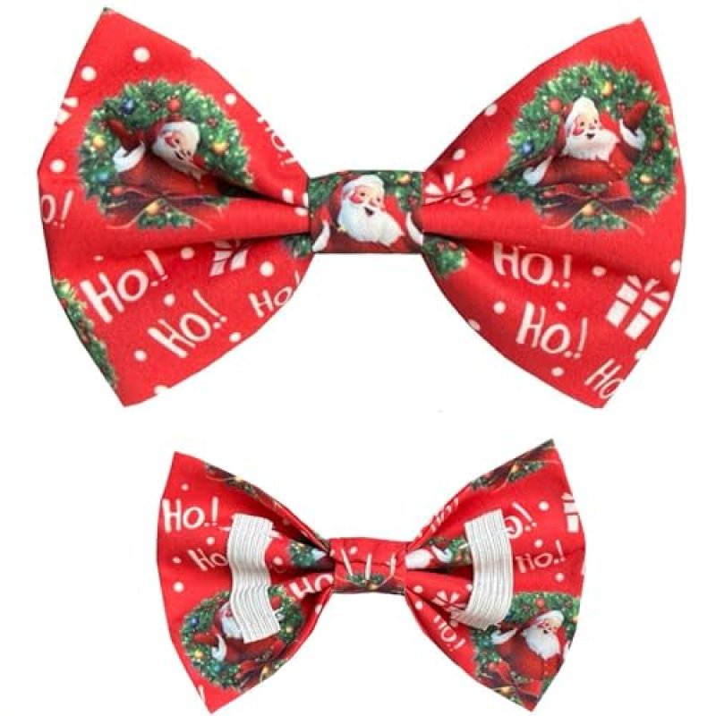 New Dogs Bow Tie Bowtie Christmas SANTA Wreath HO…