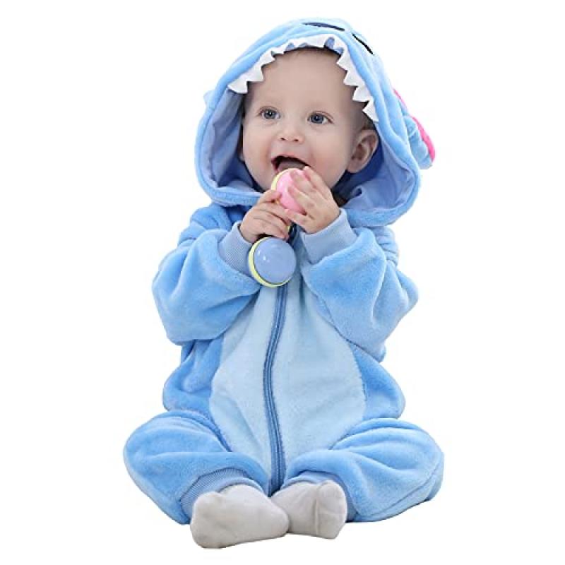 Newborn Animal Hooded Rompers