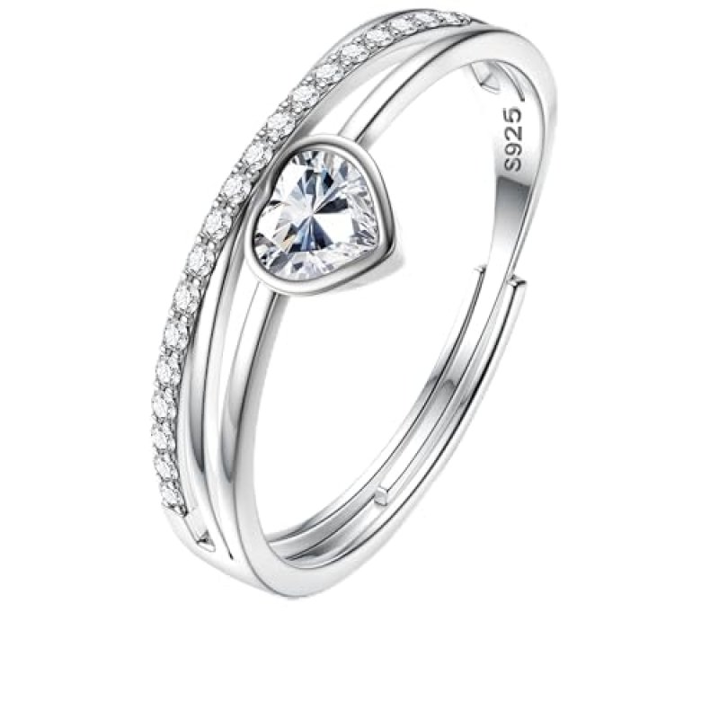 JeweBella 925 Sterling Silver Ring for Women…