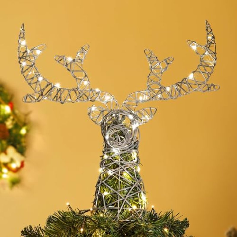 Lewondr Deer Tree Topper