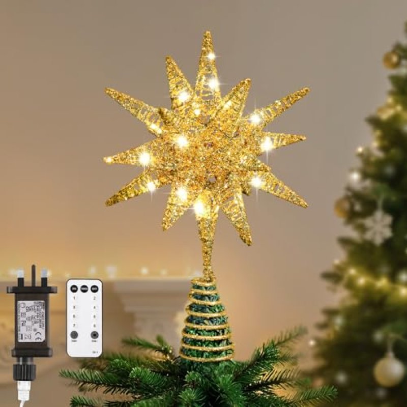 Lewondr Christmas Tree Topper