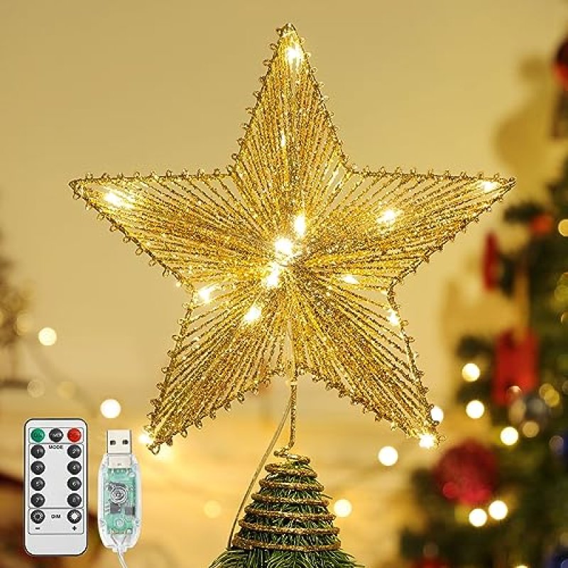 Lewondr Star Tree Topper