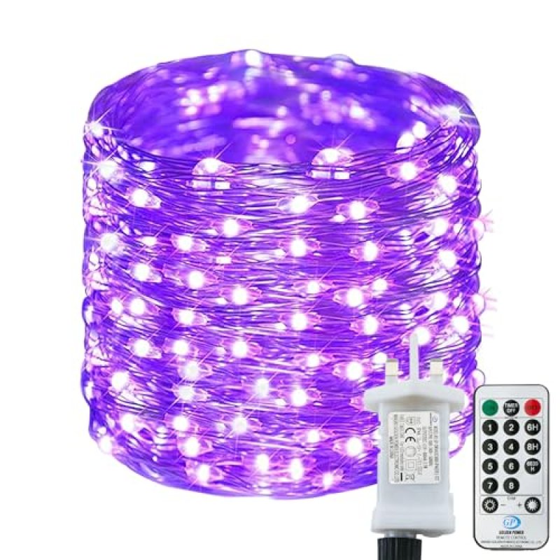 Lezonic 22M/72FT Plug in Fairy Lights, 220LEDs…