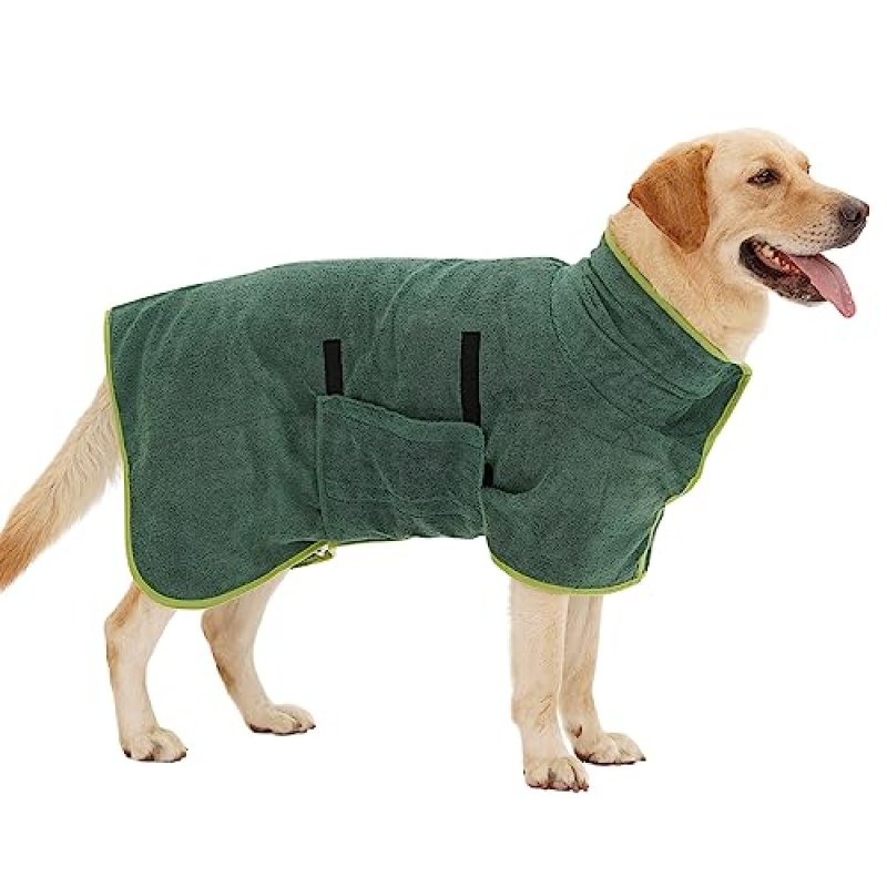 HezzLuv Dog Bathrobe