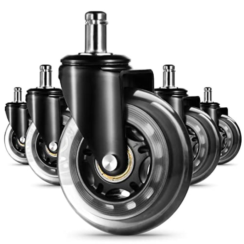EDIMENS Office Chair Wheels Set of 5