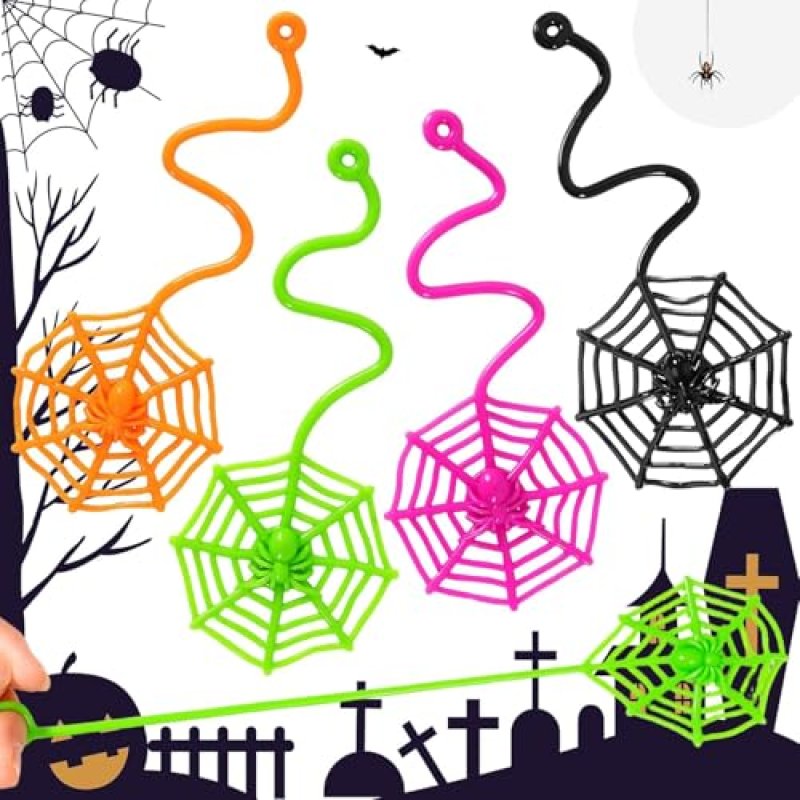 Afoxon 24 PCS Halloween Party Favors,Spider…