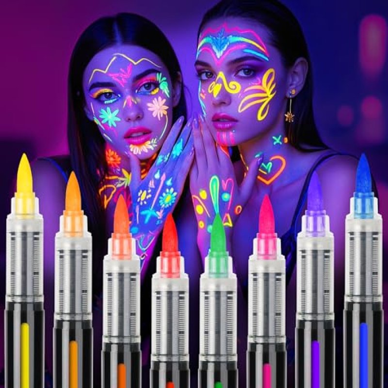 ThEast UV Neon Face Paint Pens