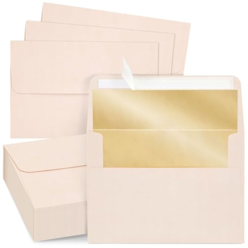 Champagne A7 Invitations Envelopes