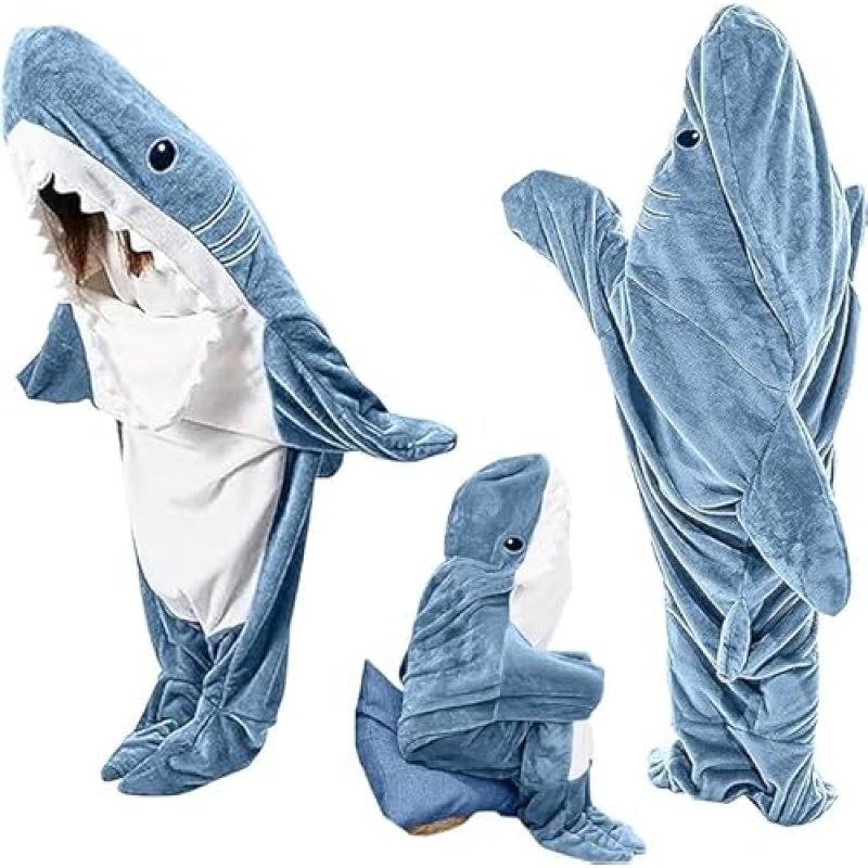 TBGENIUS Shark Blanket Onesie Shark Hoodie for…