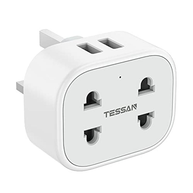 TESSAN Shaver Plug Adaptor with USB