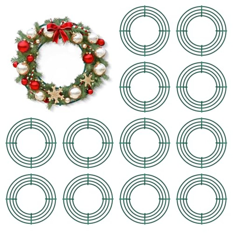 Thealyn Metal Wreath Frames, 12 Pack