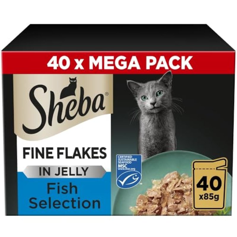 Sheba Fish Flakes in Jelly