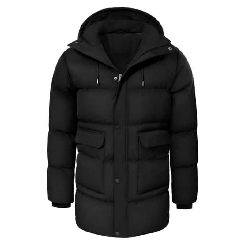 heekpek Mens Jacket Winter Long Water-Repellent…