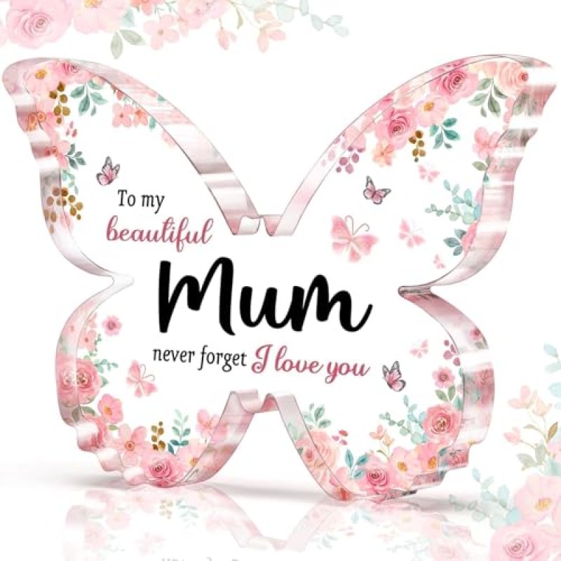 CheriGift Mum Butterfly Plaque