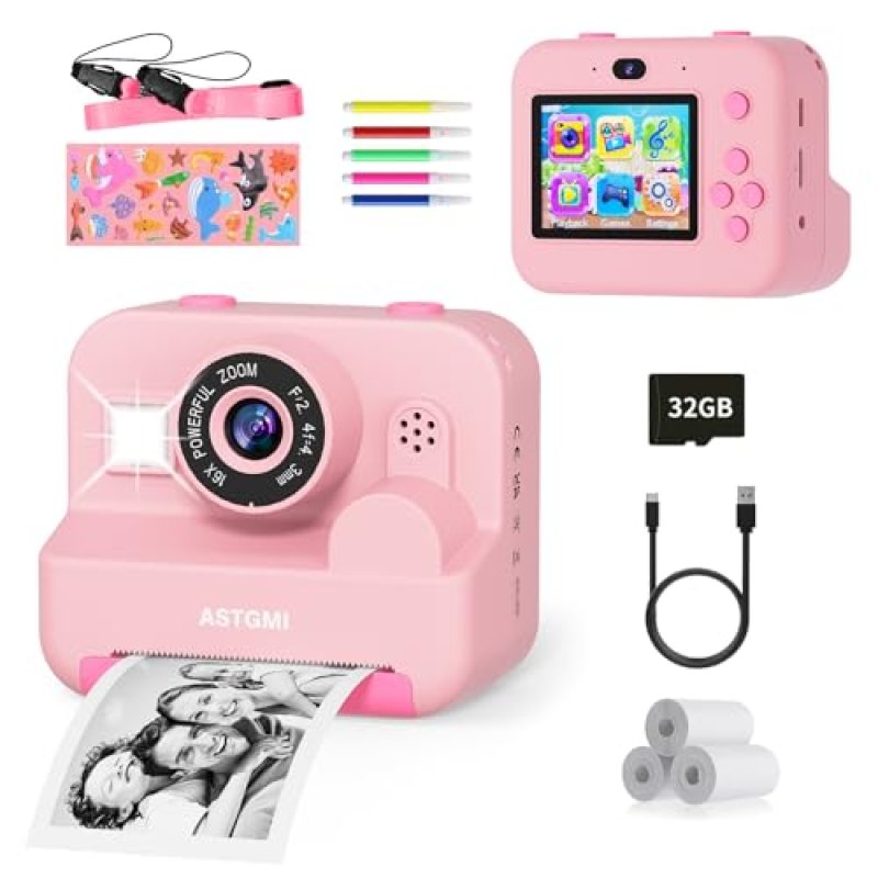 Children's Instant Print Selfie Camera