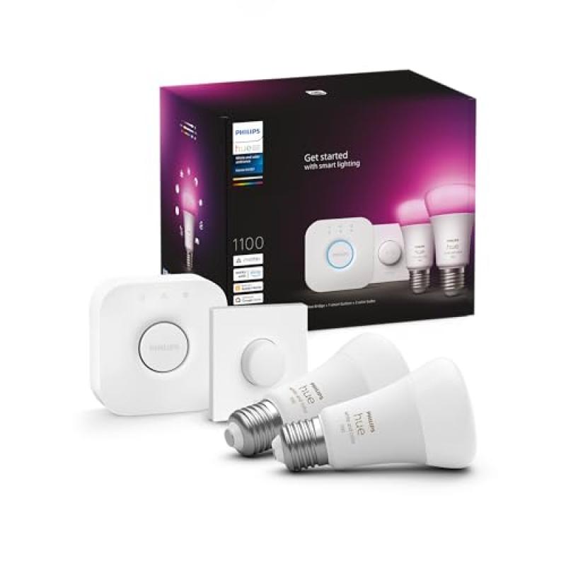 Philips Hue Smart Light Bulb Starter Kit
