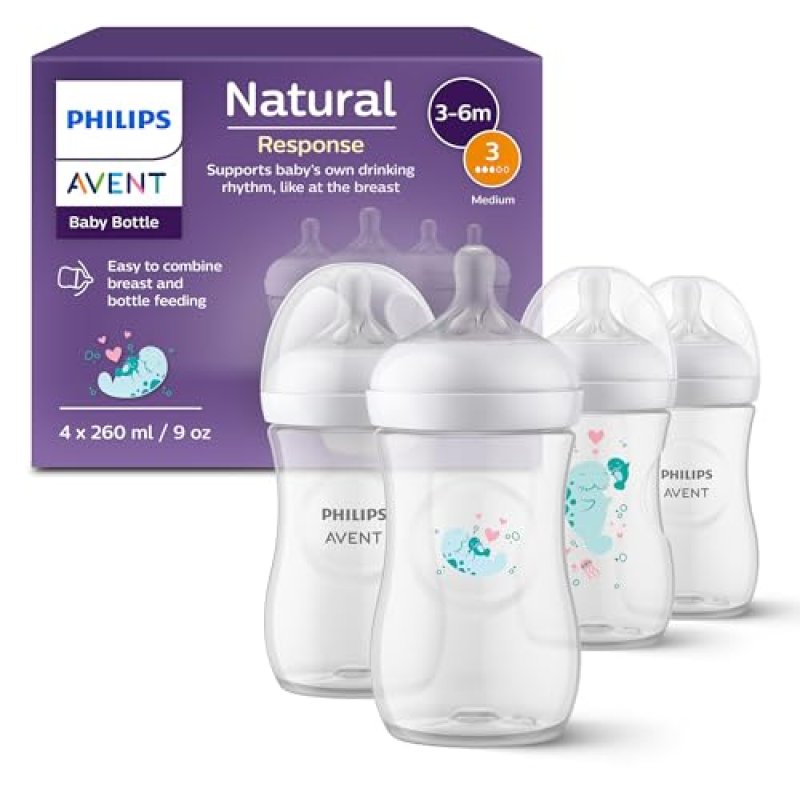 Philips Avent Natural Response Baby Gift Set, 4…