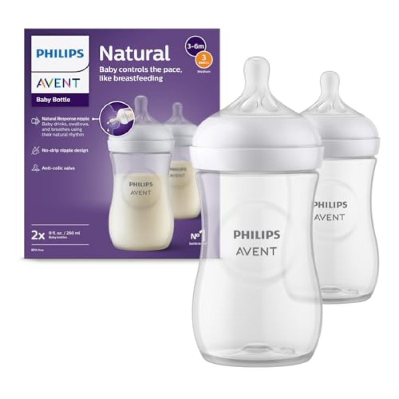 Philips Avent Natural Response Baby Bottle - 2 x…