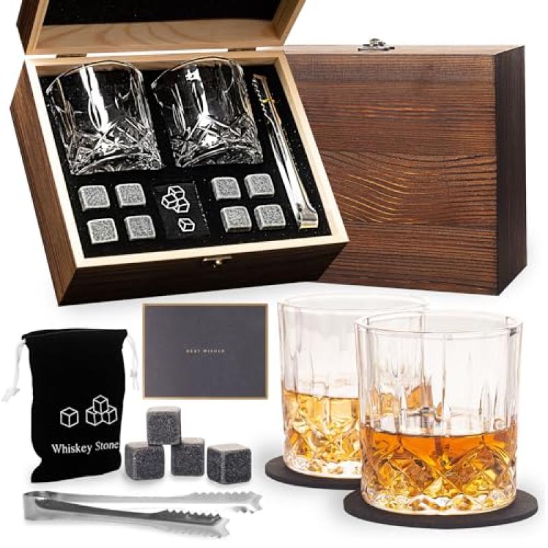 Whiskey Glass Gift Set for Men