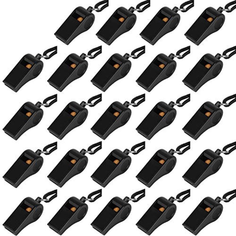 Whistle, Plastic Whistle with Lanyard, Loud Clear…