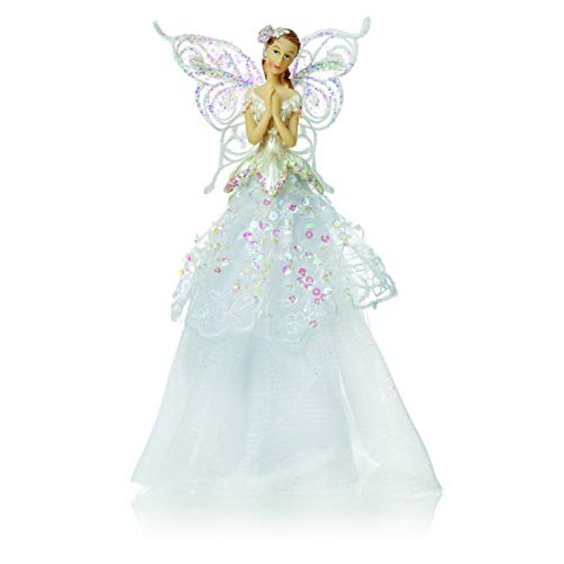 White Christmas Tree Top Angel 230mm
