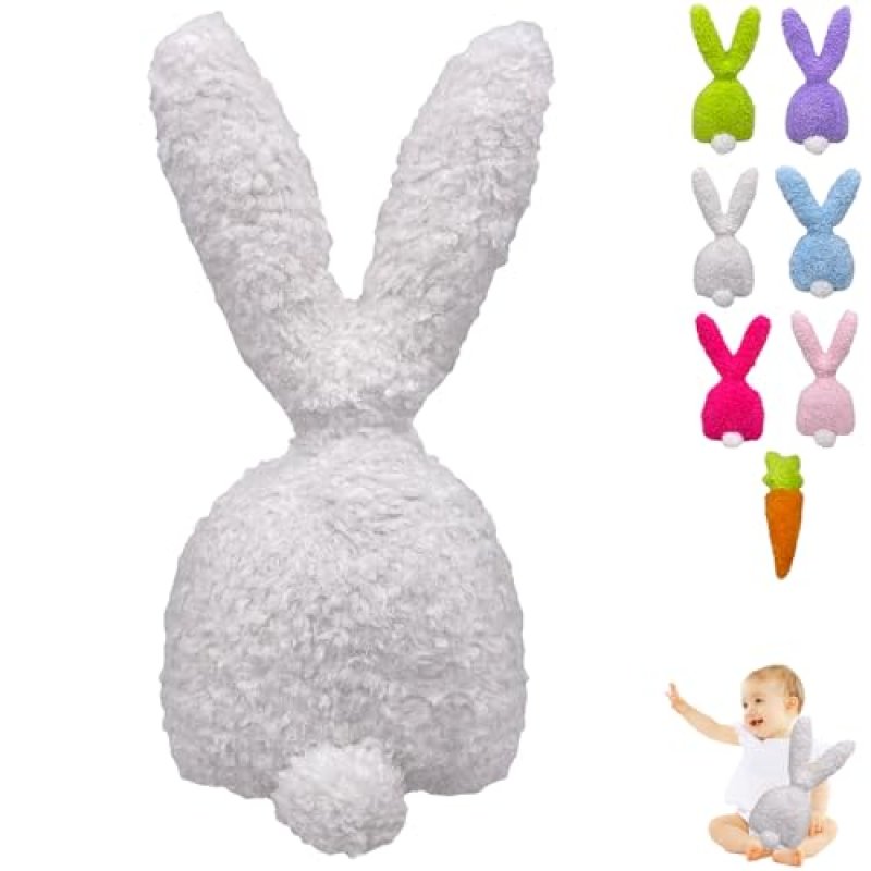 White Bunny Plush Pillow