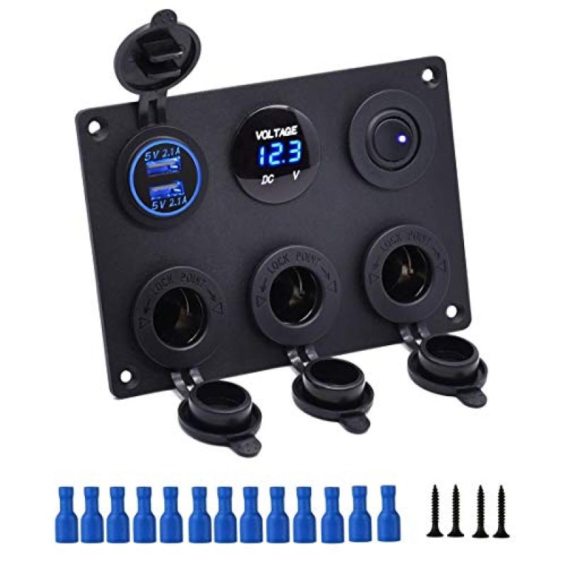 Thlevel Car Charger Switch Panel