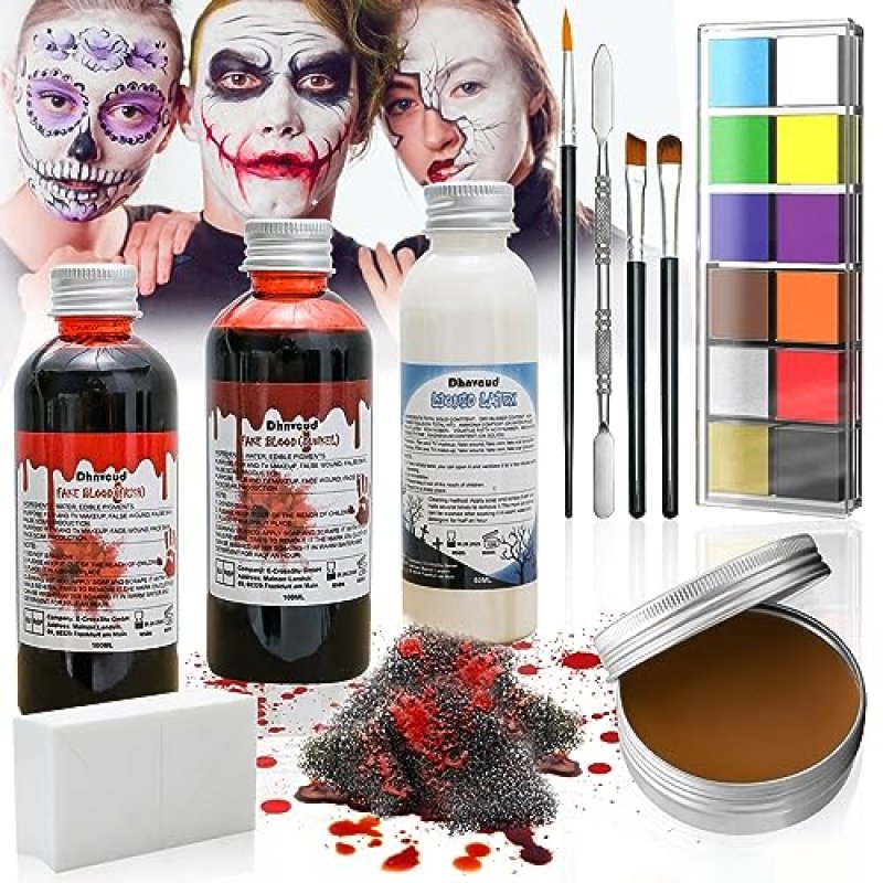 Dhnvcud Fake Blood Halloween Makeup, SFX Makeup…