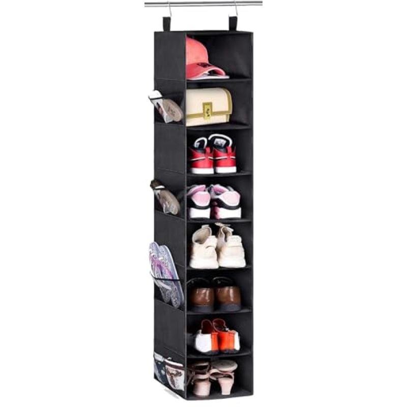 MISSLO Shoe Rack with Side Pockets