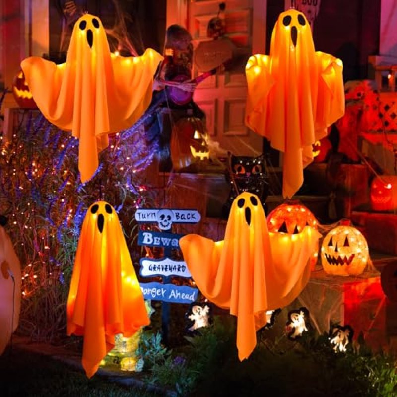 CNMTCCO LED Ghost Decorations, 4-Pack