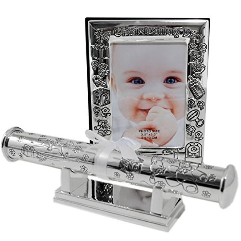 Christening Photo Album & Certificate Holder Set