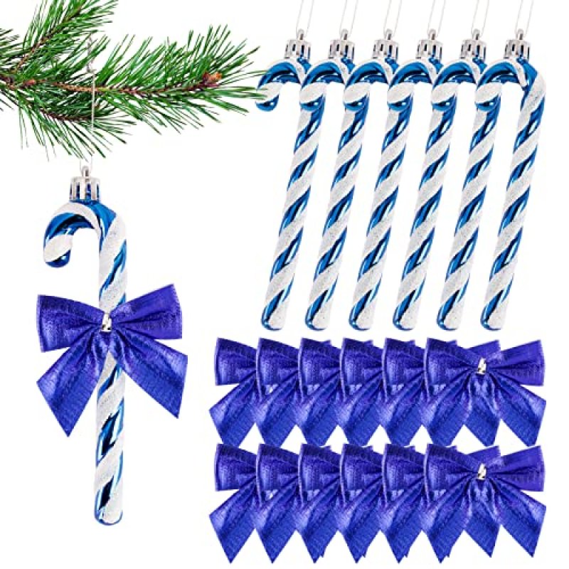 Christmas Candy Cane Decor, 18pcs