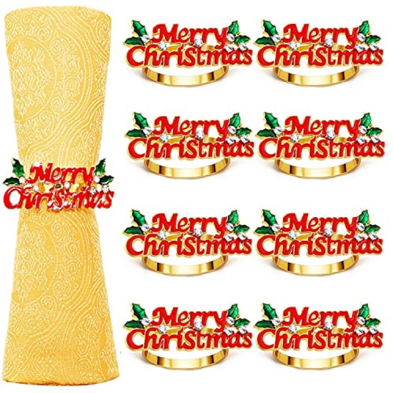 KAHEIGN Christmas Napkin Rings
