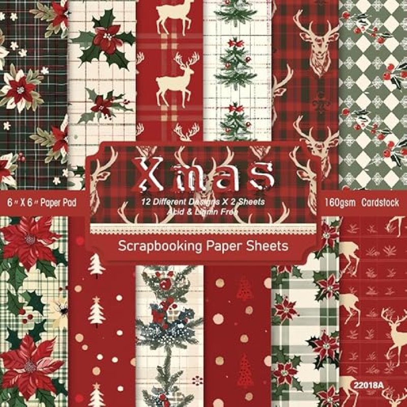Christmas Cardstock Paper Pad